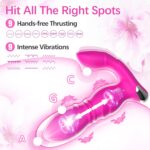 Vibrator Dual Rabbit din Silicon Medical cu Vibrații Multiple - imagine 6