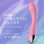 Vibrator Elegant Curbat din Silicon Reîncărcabil cu Vibrații Multiple - imagine 3