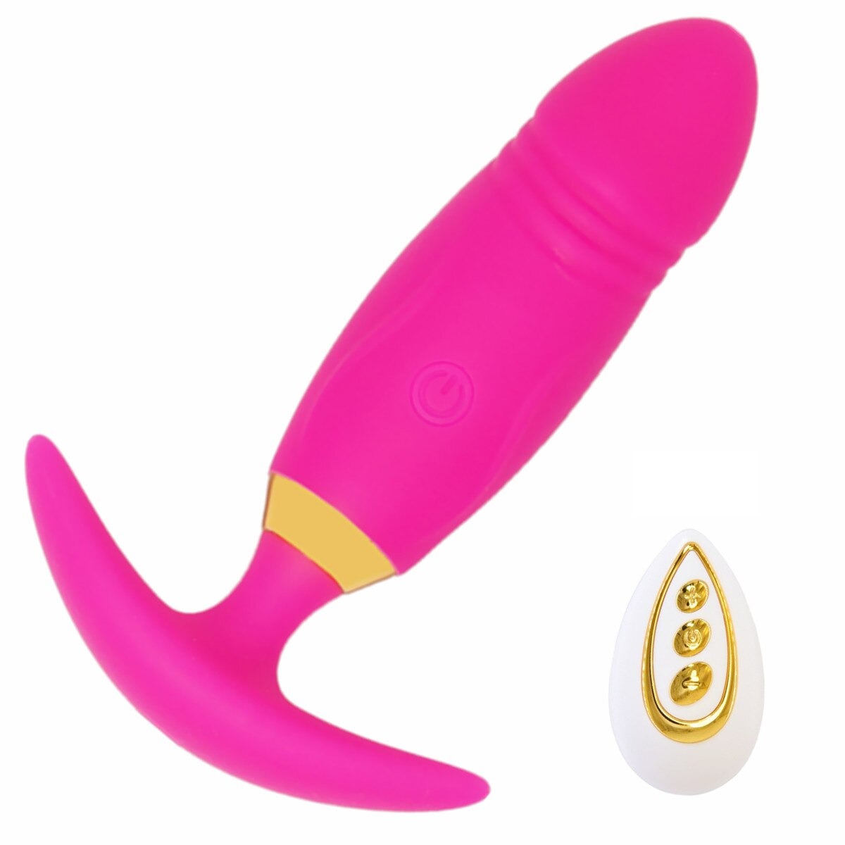 Luminous Plug 1 SP.00022-SP.00023 Vibrator Rabbit Reîncărcabil din Silicon cu Telecomandă și Vibrații Multiple - imagine 1