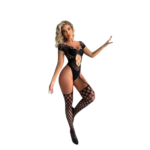 Body senzual din plasă elastică cu design modern elegant