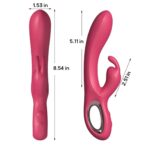 Vibrator Rabbit Elegant din Silicon Medical cu Stimulare Duală - imagine 5